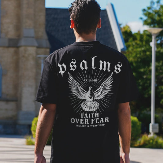 Faith Over Fear Printed Men's T-shirt