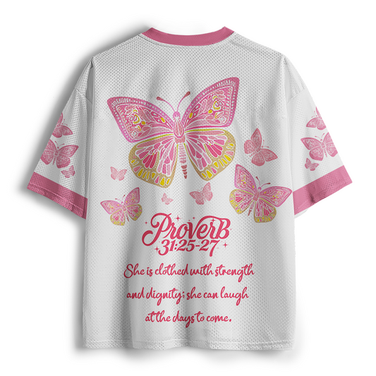 Motherhood Is Kingdom Work Christian Mesh Jersey