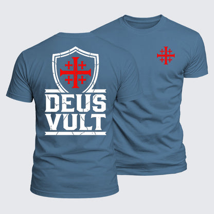 Luxe Mercerized Cotton Tee - Deus Vult