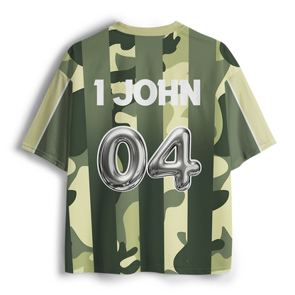 Jesus Loves You Christian Mesh Jersey