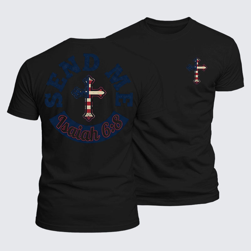 Luxe Mercerized Cotton Tee - Isaiah 6:8 - SEND ME