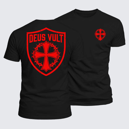 Luxe Mercerized Cotton Tee - Deus Vult