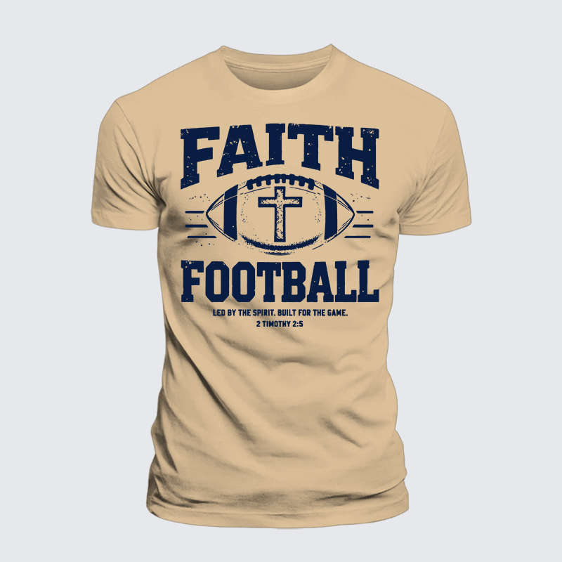 Luxe Mercerized Cotton Tee - FAITH & FOOTBALL
