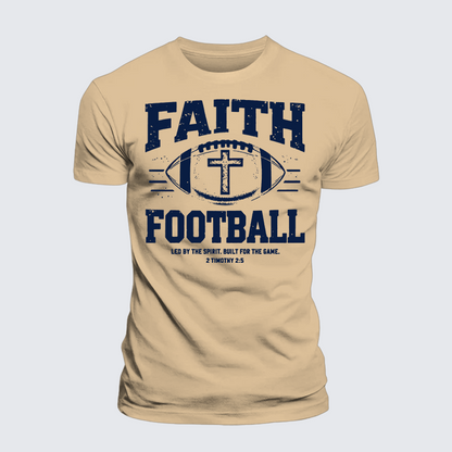 Luxe Mercerized Cotton Tee - FAITH & FOOTBALL