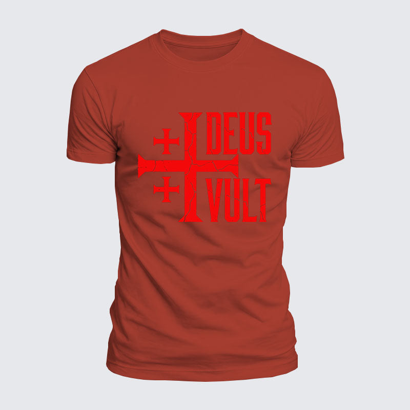 Luxe Mercerized Cotton Tee - Deus Vult