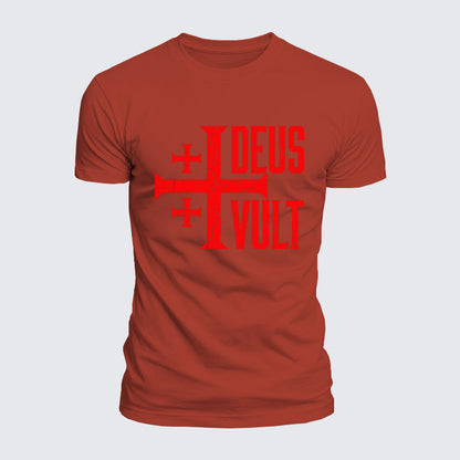 Luxe Mercerized Cotton Tee - Deus Vult