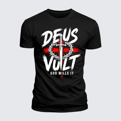 Luxe Mercerized Cotton Tee - Deus Vult