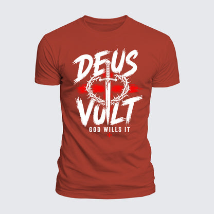 Luxe Mercerized Cotton Tee - Deus Vult