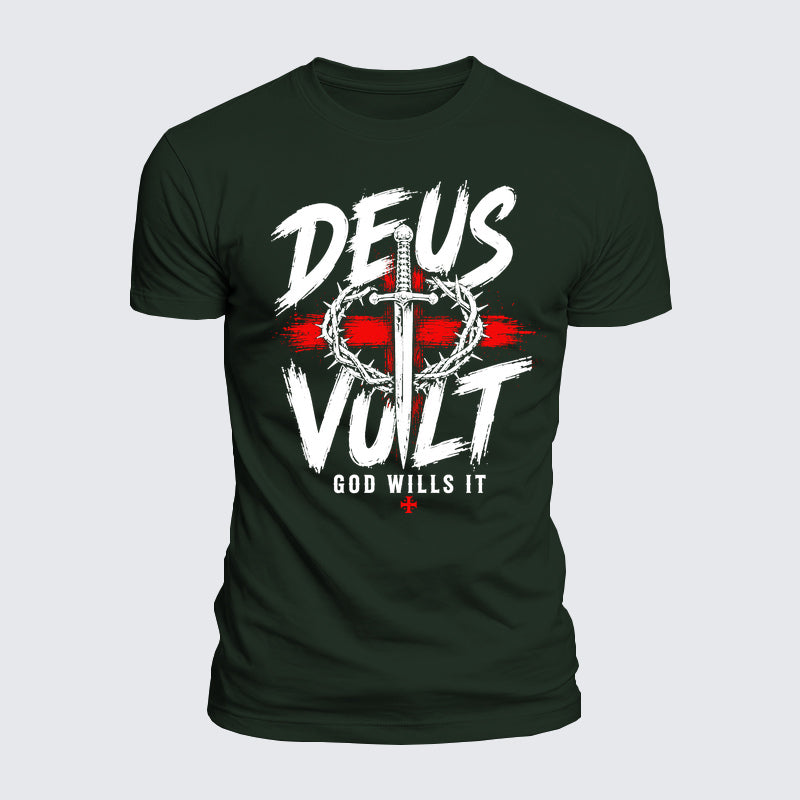 Luxe Mercerized Cotton Tee - Deus Vult