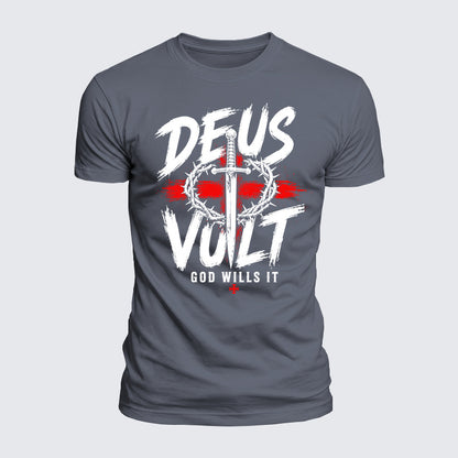 Luxe Mercerized Cotton Tee - Deus Vult