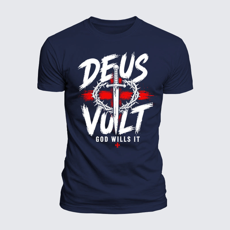 Luxe Mercerized Cotton Tee - Deus Vult