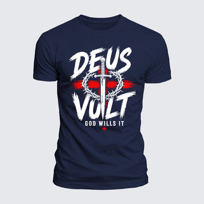 Luxe Mercerized Cotton Tee - Deus Vult