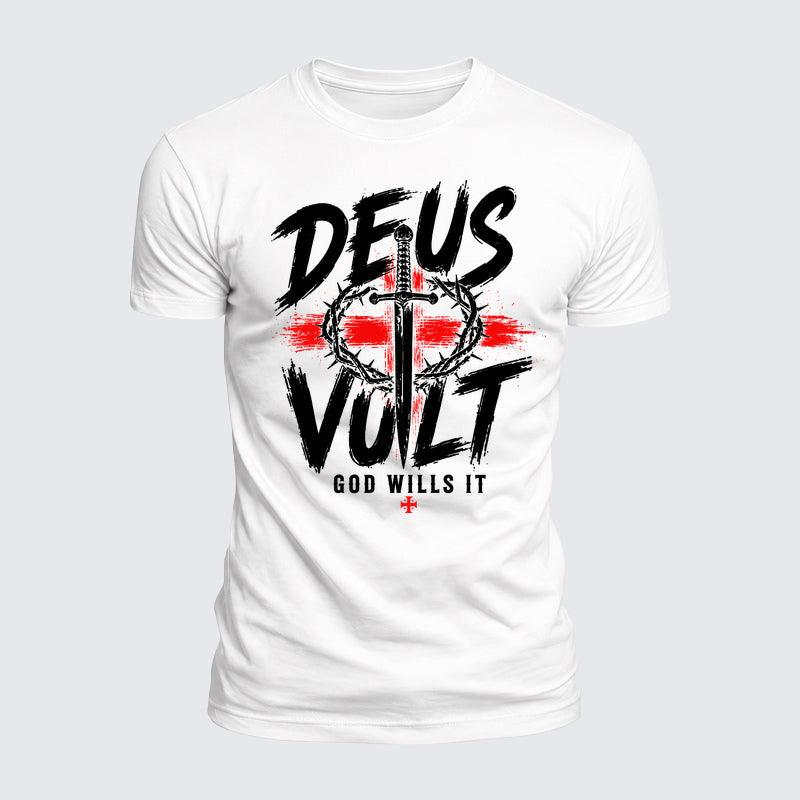Luxe Mercerized Cotton Tee - Deus Vult