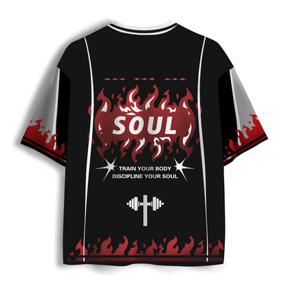 Train Your Body Discipline Your Soul Christian Mesh Jersey