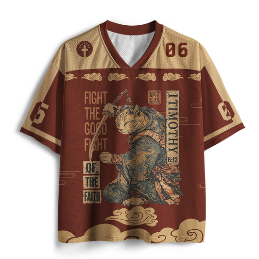 Fight The Good Fight Christian Mesh Jersey