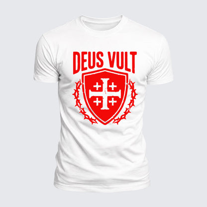Luxe Mercerized Cotton Tee - Deus Vult