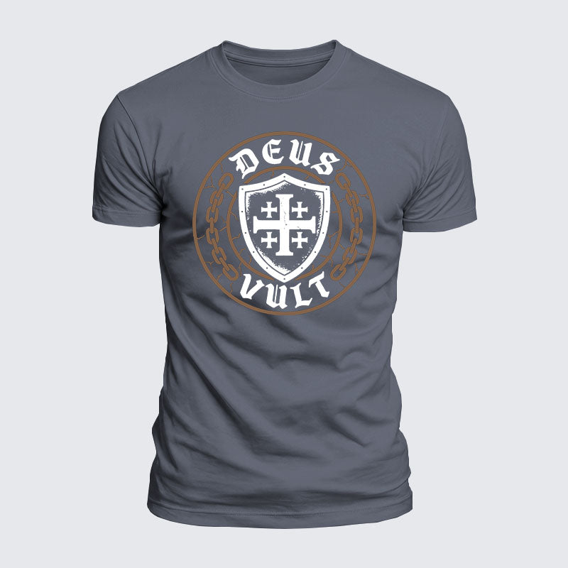 Luxe Mercerized Cotton Tee - Deus Vult