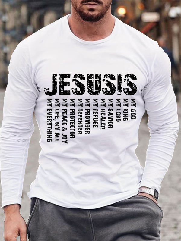 Jesus is My God - King - Lord Long Sleeve T-Shirt