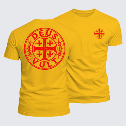 Luxe Mercerized Cotton Tee - Deus Vult