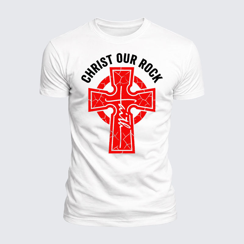 Luxe Mercerized Cotton Tee - Christ Our Rock