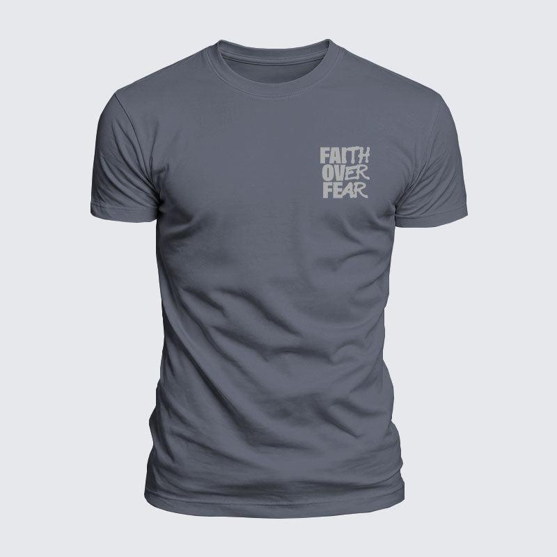 Luxe Mercerized Cotton Tee - Faith Over Fear