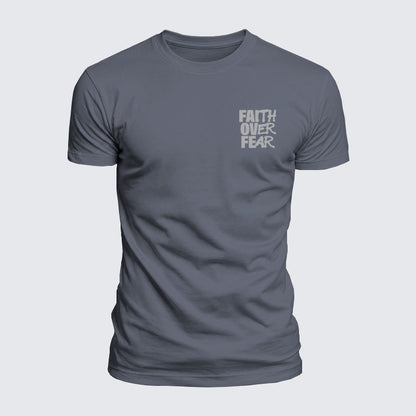 Luxe Mercerized Cotton Tee - Faith Over Fear