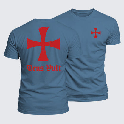 Luxe Mercerized Cotton Tee - Deus Vult