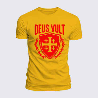 Luxe Mercerized Cotton Tee - Deus Vult
