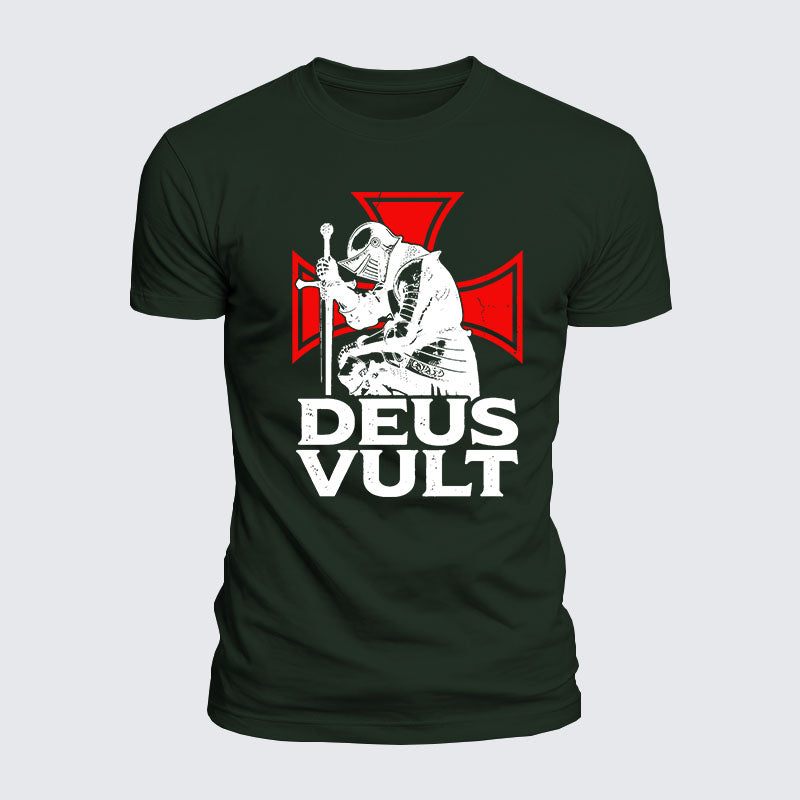 Luxe Mercerized Cotton Tee - Deus Vult