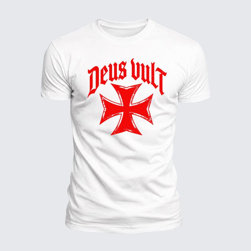 Luxe Mercerized Cotton Tee - Deus Vult