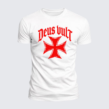 Luxe Mercerized Cotton Tee - Deus Vult
