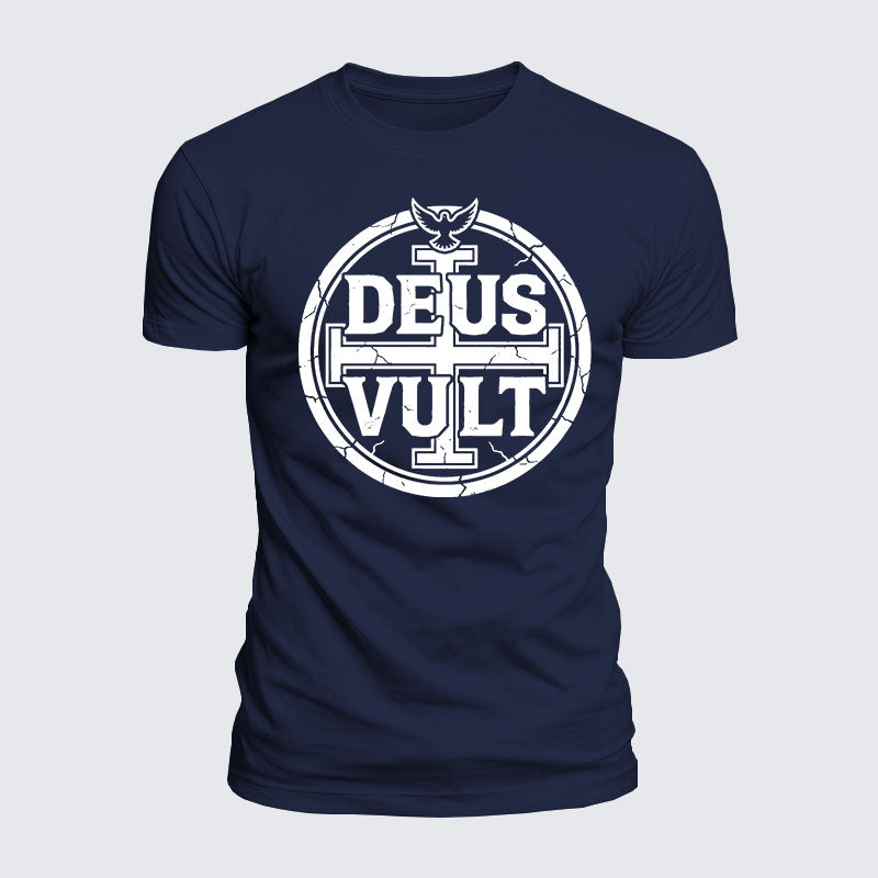 Luxe Mercerized Cotton Tee - Deus Vult