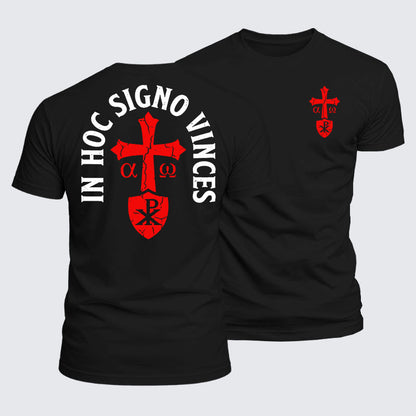 Luxe Mercerized Cotton Tee - In Hoc Signo Vinces