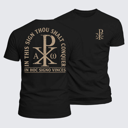 Luxe Mercerized Cotton Tee - In Hoc Signo Vinces