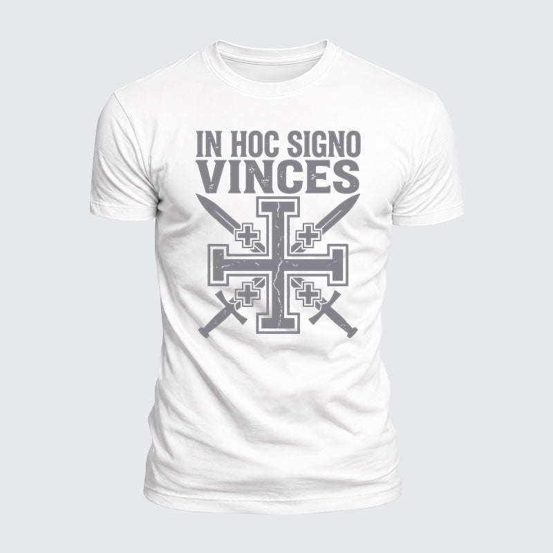 Luxe Mercerized Cotton Tee - In Hoc Signo Vinces
