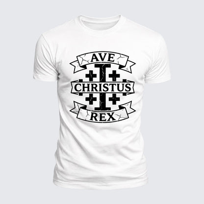 Luxe Mercerized Cotton Tee - Ave Christus Rex
