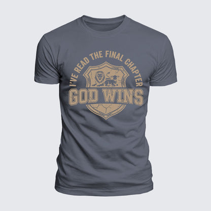 Luxe Mercerized Cotton Tee - God Wins I've Read the Final Chapter