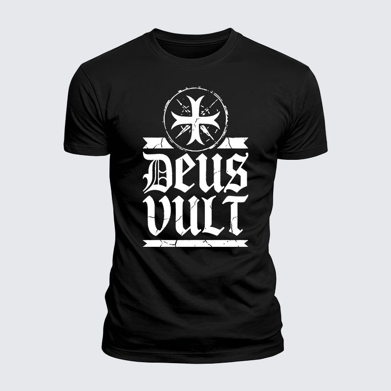 Luxe Mercerized Cotton Tee - Deus Vult