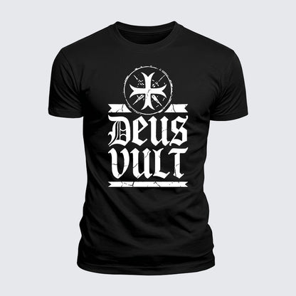 Luxe Mercerized Cotton Tee - Deus Vult