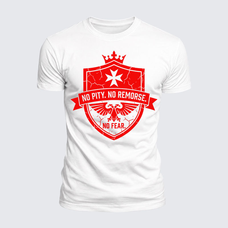 Luxe Mercerized Cotton Tee -  No Pity No Remorse No Fear