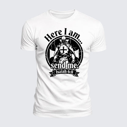 Luxe Mercerized Cotton Tee - Here I Am Send Me