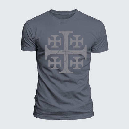 Luxe Mercerized Cotton Tee - Deus Vult