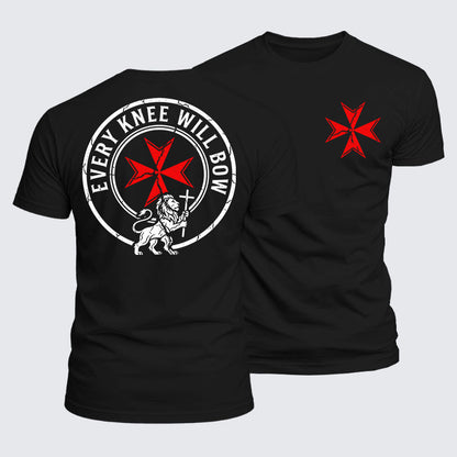 Luxe Mercerized Cotton Tee -  Every Knee Will Bow