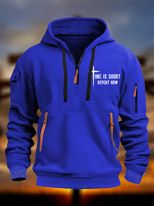 Repent Now Jesus God Christian Zipper Hoodies