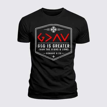 Luxe Mercerized Cotton Tee - God is Greater than the High and Lows