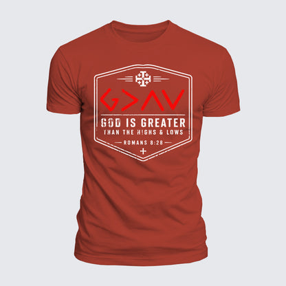 Luxe Mercerized Cotton Tee - God is Greater than the High and Lows