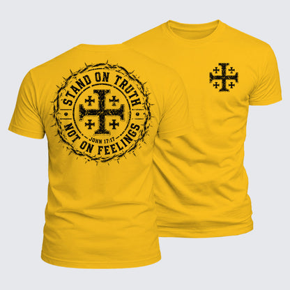Luxe Mercerized Cotton Tee - Stand On Truth Not On Feelings