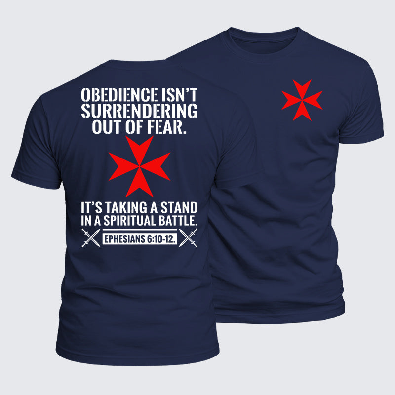 Luxe Mercerized Cotton Tee - Obedience Isn't Surrendering Out Of Fear