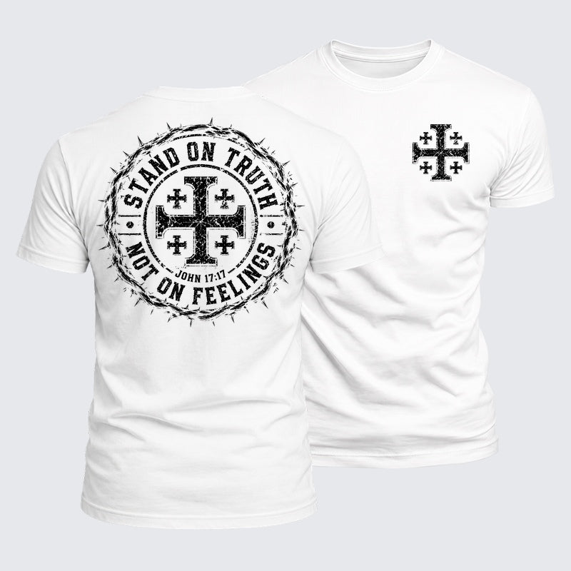 Luxe Mercerized Cotton Tee - Stand On Truth Not On Feelings