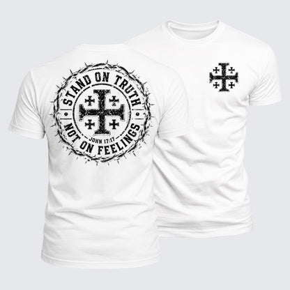 Luxe Mercerized Cotton Tee - Stand On Truth Not On Feelings